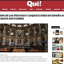 El nmero de las fusiones y adquisiciones en Espaa aumenta un 22% hasta septiembre